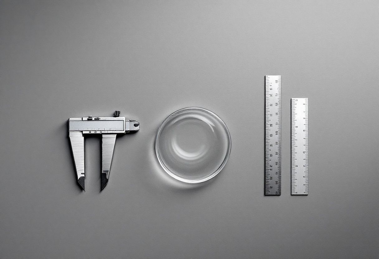 Instrument surfaces on seamless grey. Assessment before acquisition.